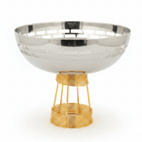Silver & Gold Stainless Steel Footed Candy Bowl — 25×23 cm - Al Kabayel Discount CentreSilver & Gold Stainless Steel Footed Candy Bowl — 25×23 cmBowlsAKDCAl Kabayel Discount Centre
