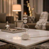 Silver metal candle holder with elegant chalk base 22cm - Al Kabayel Discount CentreSilver metal candle holder with elegant chalk base 22cmHome Décor AccentsAKDCAl Kabayel Discount Centre