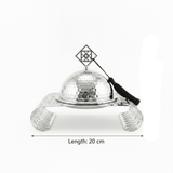 Silver Metal Candy Bowl with Filigree Base & Dome Lid — 20×13 cm - Al Kabayel Discount CentreSilver Metal Candy Bowl with Filigree Base & Dome Lid — 20×13 cmBowlsAKDCAl Kabayel Discount Centre