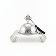 Silver Metal Candy Bowl with Filigree Base & Dome Lid — 20×13 cm - Al Kabayel Discount CentreSilver Metal Candy Bowl with Filigree Base & Dome Lid — 20×13 cmBowlsAKDCAl Kabayel Discount Centre