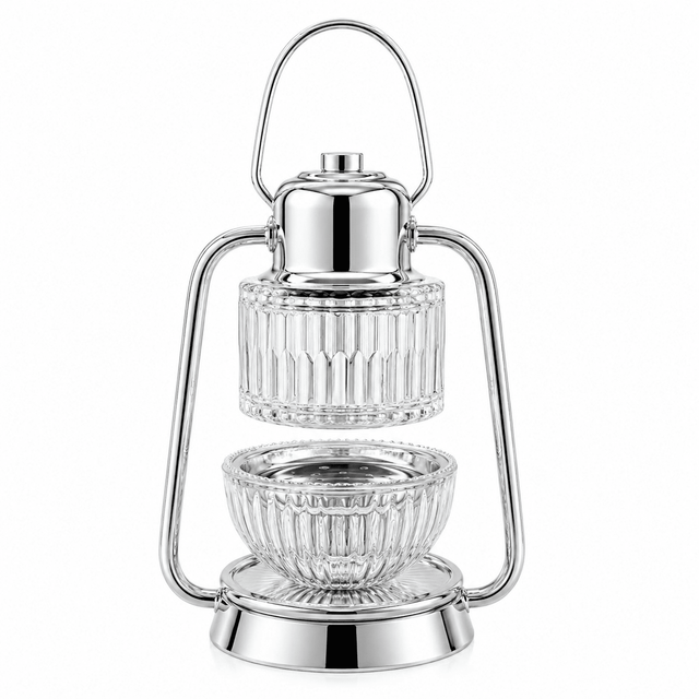 Silver Metal & Crystal Glass Lantern Style Incense Burner – 25×10 cm - Al Kabayel Discount CentreSilver Metal & Crystal Glass Lantern Style Incense Burner – 25×10 cmIncense BurnersAKDCAl Kabayel Discount Centre