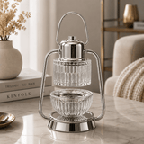 Silver Metal & Crystal Glass Lantern Style Incense Burner – 25×10 cm - Al Kabayel Discount CentreSilver Metal & Crystal Glass Lantern Style Incense Burner – 25×10 cmIncense BurnersAKDCAl Kabayel Discount Centre