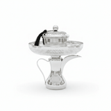 Silver Metal Dallah Candy Tray with Lattice Lid - 25 × 23 cm - Al Kabayel Discount CentreSilver Metal Dallah Candy Tray with Lattice Lid - 25 × 23 cmServing TraysAKDCAl Kabayel Discount Centre