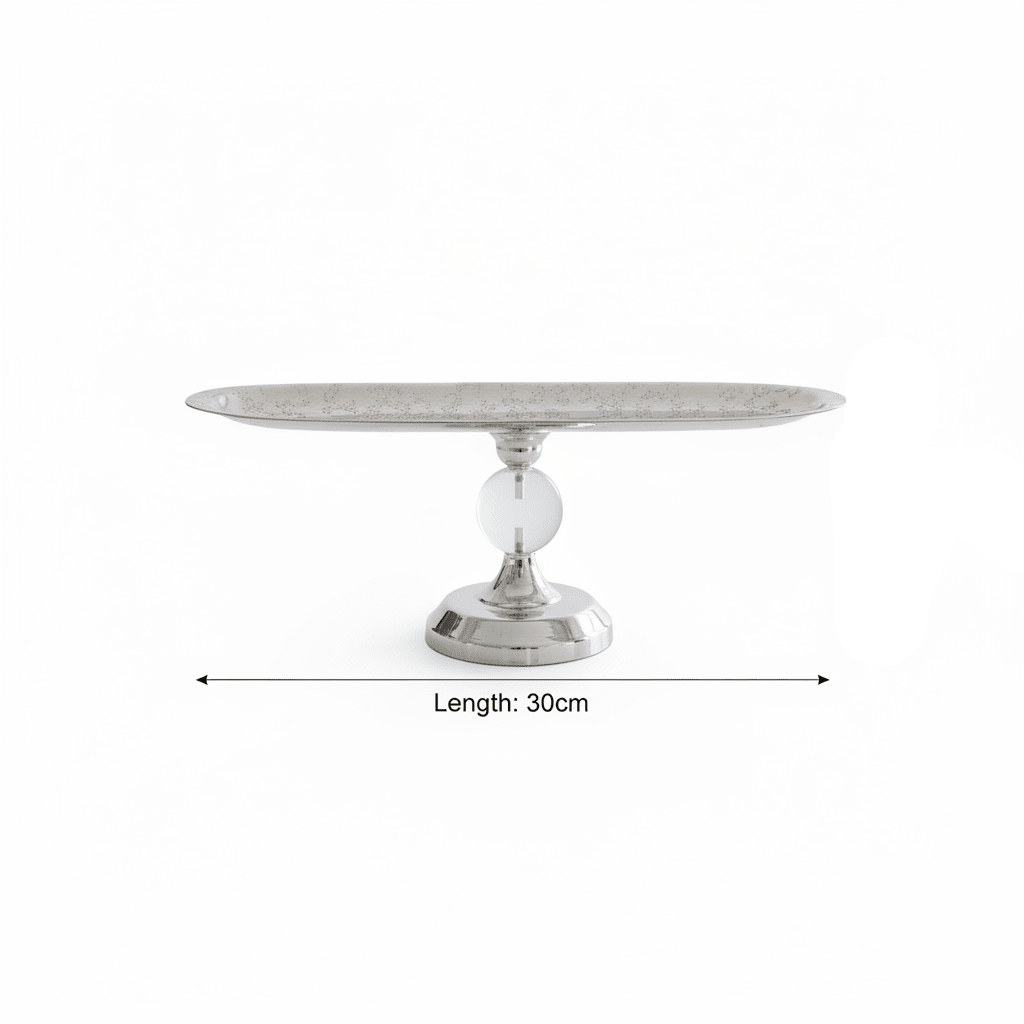 Silver Metal Footed Candy Tray – 30cm - Al Kabayel Discount CentreSilver Metal Footed Candy Tray – 30cmServing TraysAKDCAl Kabayel Discount Centre