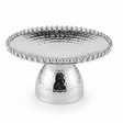 Silver Metal Footed Round Candy Tray | Hammered Finish with Beaded Edge | Elegant Serving Pedestal Stand | - Al Kabayel Discount CentreSilver Metal Footed Round Candy Tray | Hammered Finish with Beaded Edge | Elegant Serving Pedestal Stand |Serving TraysAKDCAl Kabayel Discount Centre