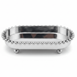 Silver Metal Oval Candy & Sweets Serving Tray with Beaded Pearl Border and Ball Feet — 20×10 cm - Al Kabayel Discount CentreSilver Metal Oval Candy & Sweets Serving Tray with Beaded Pearl Border and Ball Feet — 20×10 cmServing TraysAKDCAl Kabayel Discount Centre