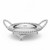 Silver Metal Round Candy Tray with Decorative Beaded Rim and Ornate Handles - Al Kabayel Discount CentreSilver Metal Round Candy Tray with Decorative Beaded Rim and Ornate HandlesServing TraysAKDCAl Kabayel Discount Centre