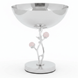 Silver Stainless Steel Footed Candy Bowl with Decorative Rose Stem & Pink Balls – 20×24cm - Al Kabayel Discount CentreSilver Stainless Steel Footed Candy Bowl with Decorative Rose Stem & Pink Balls – 20×24cmBowlsAKDCAl Kabayel Discount Centre