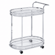 Silver Stainless Steel & Glass 2-Tier Serving Cart - 78×70×40 cm - Al Kabayel Discount CentreSilver Stainless Steel & Glass 2-Tier Serving Cart - 78×70×40 cmOrganizers & AccessoriesAKDCAl Kabayel Discount Centre