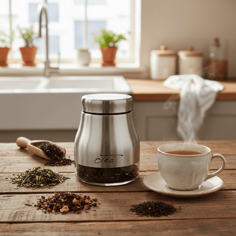 Silver Stainless Steel & Glass Storage Canister — 750ml - Al Kabayel Discount CentreSilver Stainless Steel & Glass Storage Canister — 750mlJars & Food SaversAKDCAl Kabayel Discount Centre