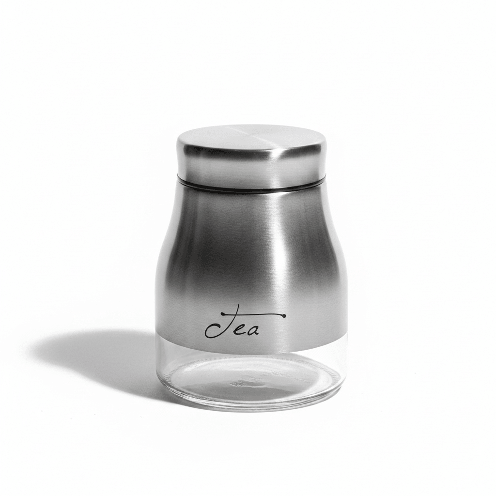 Silver Stainless Steel & Glass Storage Canister — 750ml - Al Kabayel Discount CentreSilver Stainless Steel & Glass Storage Canister — 750mlJars & Food SaversAKDCAl Kabayel Discount Centre