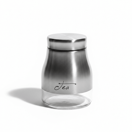 Silver Stainless Steel & Glass Storage Canister — 750ml - Al Kabayel Discount CentreSilver Stainless Steel & Glass Storage Canister — 750mlJars & Food SaversAKDCAl Kabayel Discount Centre