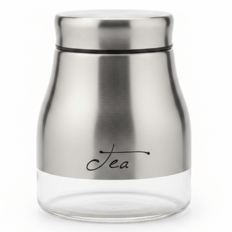 Silver Stainless Steel & Glass Storage Canister — 750ml - Al Kabayel Discount CentreSilver Stainless Steel & Glass Storage Canister — 750mlJars & Food SaversAKDCAl Kabayel Discount Centre