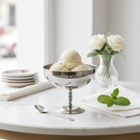 Silver Stainless Steel Ice Cream Bowl - 13×10 cm - Al Kabayel Discount CentreSilver Stainless Steel Ice Cream Bowl - 13×10 cmBowlsAKDCAl Kabayel Discount Centre