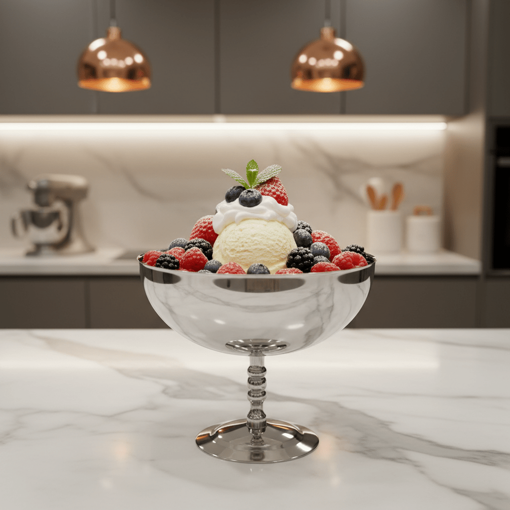 Silver Stainless Steel Ice Cream Bowl - 13×10 cm - Al Kabayel Discount CentreSilver Stainless Steel Ice Cream Bowl - 13×10 cmBowlsAKDCAl Kabayel Discount Centre
