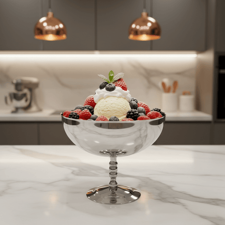 Silver Stainless Steel Ice Cream Bowl - 13×10 cm - Al Kabayel Discount CentreSilver Stainless Steel Ice Cream Bowl - 13×10 cmBowlsAKDCAl Kabayel Discount Centre