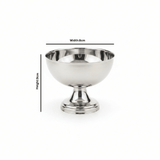 Silver Stainless Steel Ice Cream Bowl with Pedestal Base - 8×9 cm - Al Kabayel Discount CentreSilver Stainless Steel Ice Cream Bowl with Pedestal Base - 8×9 cmBowlsAKDCAl Kabayel Discount Centre