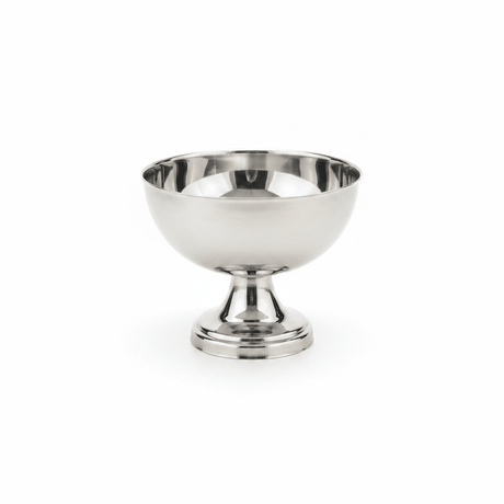 Silver Stainless Steel Ice Cream Bowl with Pedestal Base - 8×9 cm - Al Kabayel Discount CentreSilver Stainless Steel Ice Cream Bowl with Pedestal Base - 8×9 cmBowlsAKDCAl Kabayel Discount Centre