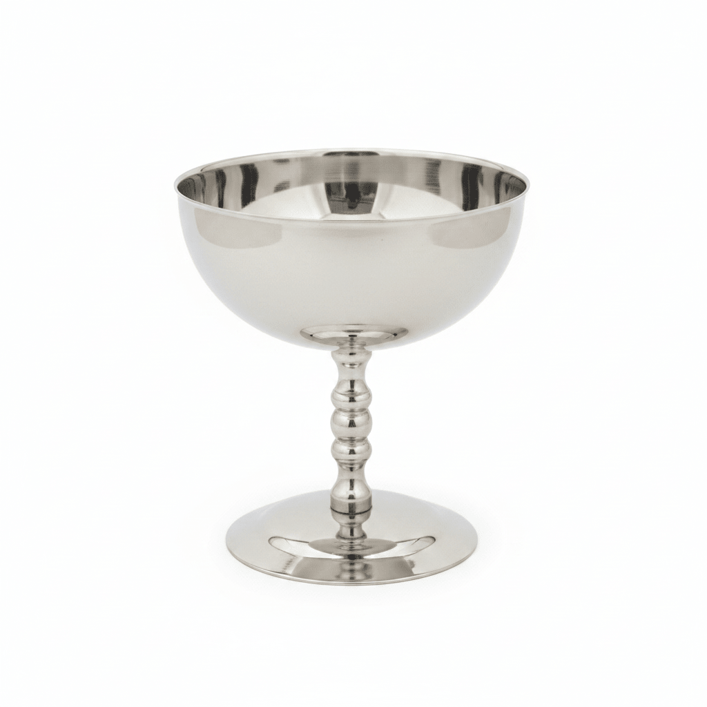 Silver Stainless Steel Ice Cream Bowl with Stem - 10×10 cm - Al Kabayel Discount CentreSilver Stainless Steel Ice Cream Bowl with Stem - 10×10 cmBowlsAKDCAl Kabayel Discount Centre