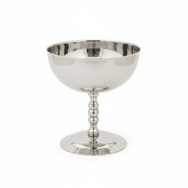 Silver Stainless Steel Ice Cream Bowl with Stem - 10×10 cm - Al Kabayel Discount CentreSilver Stainless Steel Ice Cream Bowl with Stem - 10×10 cmBowlsAKDCAl Kabayel Discount Centre