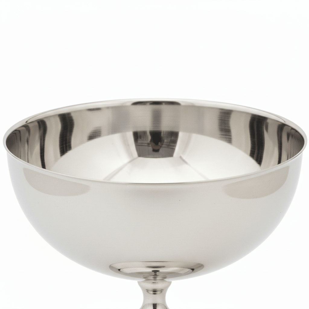Silver Stainless Steel Ice Cream Bowl with Stem - 10×10 cm - Al Kabayel Discount CentreSilver Stainless Steel Ice Cream Bowl with Stem - 10×10 cmBowlsAKDCAl Kabayel Discount Centre