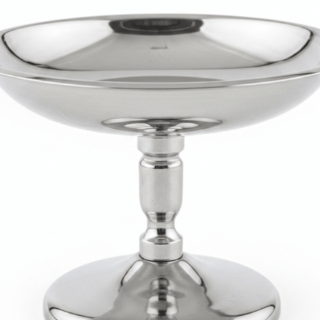 Silver Stainless Steel Pudding Cup with Pedestal Stand - 10×8 cm - Al Kabayel Discount CentreSilver Stainless Steel Pudding Cup with Pedestal Stand - 10×8 cmBowlsAKDCAl Kabayel Discount Centre