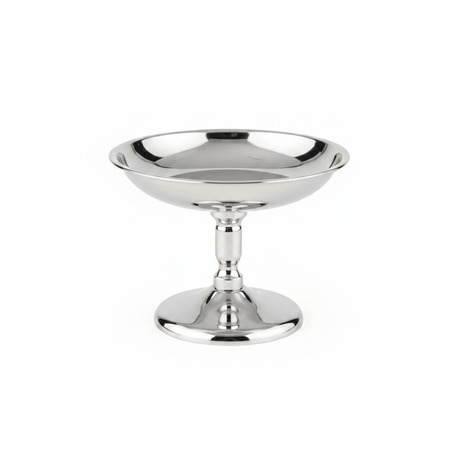 Silver Stainless Steel Pudding Cup with Pedestal Stand - 10×8 cm - Al Kabayel Discount CentreSilver Stainless Steel Pudding Cup with Pedestal Stand - 10×8 cmBowlsAKDCAl Kabayel Discount Centre