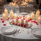 Silver Stainless Steel Rectangle Cake & Serving Tray with Ornate Floral Handles & Rose Quartz Accent – 35×12cm / 45×12cm - Al Kabayel Discount CentreSilver Stainless Steel Rectangle Cake & Serving Tray with Ornate Floral Handles & Rose Quartz Accent – 35×12cm / 45×12cmServing TraysAKDCAl Kabayel Discount Centre