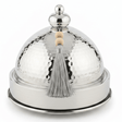 Silver Stainless Steel Round Tajine Serving Bowl 19cm — Hammered Dome Lid | Luxury Tableware - Al Kabayel Discount CentreSilver Stainless Steel Round Tajine Serving Bowl 19cm — Hammered Dome Lid | Luxury TablewareServing TraysAKDCAl Kabayel Discount Centre