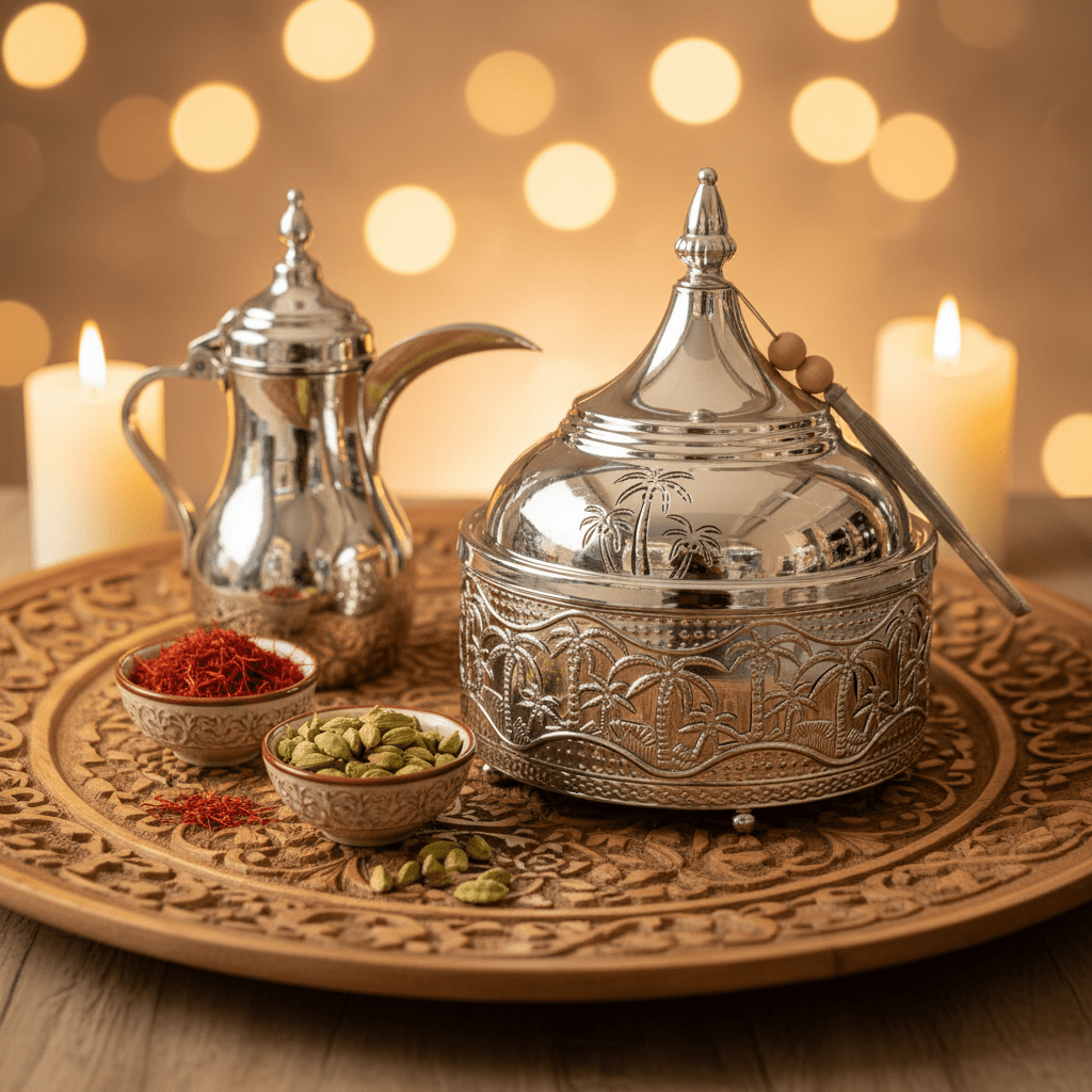 Silver Stainless Steel Tajine with Palm Tree Design — 19cm - Al Kabayel Discount CentreSilver Stainless Steel Tajine with Palm Tree Design — 19cmServing TraysAKDCAl Kabayel Discount Centre
