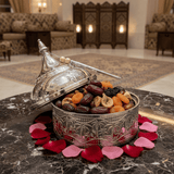 Silver Stainless Steel Tajine with Palm Tree Design — 19cm - Al Kabayel Discount CentreSilver Stainless Steel Tajine with Palm Tree Design — 19cmServing TraysAKDCAl Kabayel Discount Centre