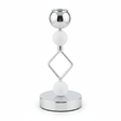 Silver & White Metal Decorative Candle Holder for Living Room Decoration – 19cm - Al Kabayel Discount CentreSilver & White Metal Decorative Candle Holder for Living Room Decoration – 19cmHome Décor AccentsAKDCAl Kabayel Discount Centre
