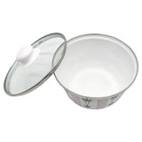 Simba Enamel Bowl With Glass Lid Mixing Bowl and Storage Pot for Kitchen Supply - 18CM - Al Kabayel Discount CentreSimba Enamel Bowl With Glass Lid Mixing Bowl and Storage Pot for Kitchen Supply - 18CMBowlsSIMBAAl Kabayel Discount Centre