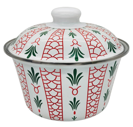 SIMBA Enamel Date Bowl with Lid 14cm, Multicolour - Al Kabayel Discount CentreSIMBA Enamel Date Bowl with Lid 14cm, MulticolourBowlsSIMBAAl Kabayel Discount Centre