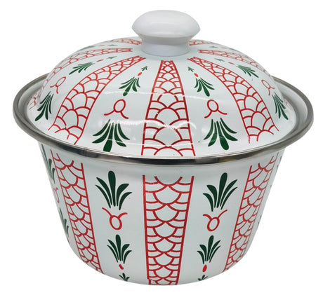 SIMBA Enamel Date Bowl with Lid 18cm, Multicolour - Al Kabayel Discount CentreSIMBA Enamel Date Bowl with Lid 18cm, MulticolourBowlsSIMBAAl Kabayel Discount Centre