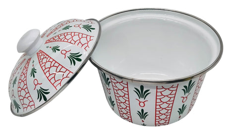 SIMBA Enamel Date Bowl with Lid 18cm, Multicolour - Al Kabayel Discount CentreSIMBA Enamel Date Bowl with Lid 18cm, MulticolourBowlsSIMBAAl Kabayel Discount Centre