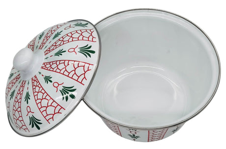 SIMBA Enamel Date Bowl with Lid 20cm, Multicolour - Al Kabayel Discount CentreSIMBA Enamel Date Bowl with Lid 20cm, MulticolourBowlsSIMBAAl Kabayel Discount Centre
