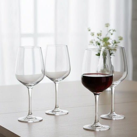 Simply Everyday Glass 4pcs Wine Goblets 435ml, Transparent & Clear - Al Kabayel Discount CentreSimply Everyday Glass 4pcs Wine Goblets 435ml, Transparent & ClearDrinkware SetsSIMPLY EVERYDAYAl Kabayel Discount Centre