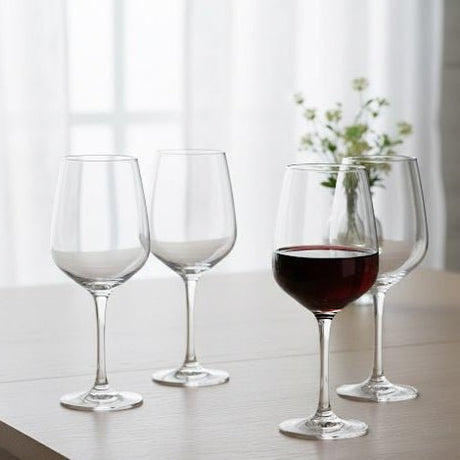 Simply Everyday Glass 4pcs Wine Goblets 435ml, Transparent & Clear - Al Kabayel Discount CentreSimply Everyday Glass 4pcs Wine Goblets 435ml, Transparent & ClearDrinkware SetsSIMPLY EVERYDAYAl Kabayel Discount Centre