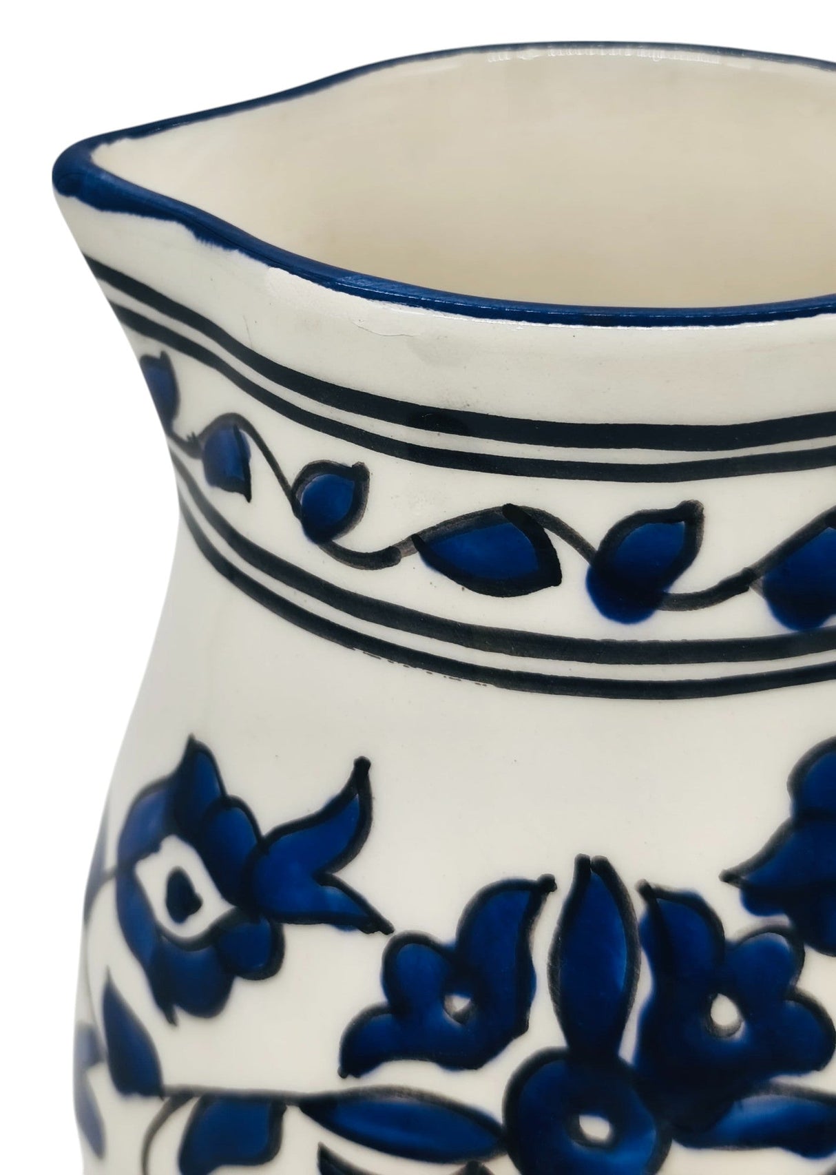 SLAMA Ceramic Jug 17cm*10cm, Floral Blue - Al Kabayel Discount CentreSLAMA Ceramic Jug 17cm*10cm, Floral BlueJugsSLAMAAl Kabayel Discount Centre