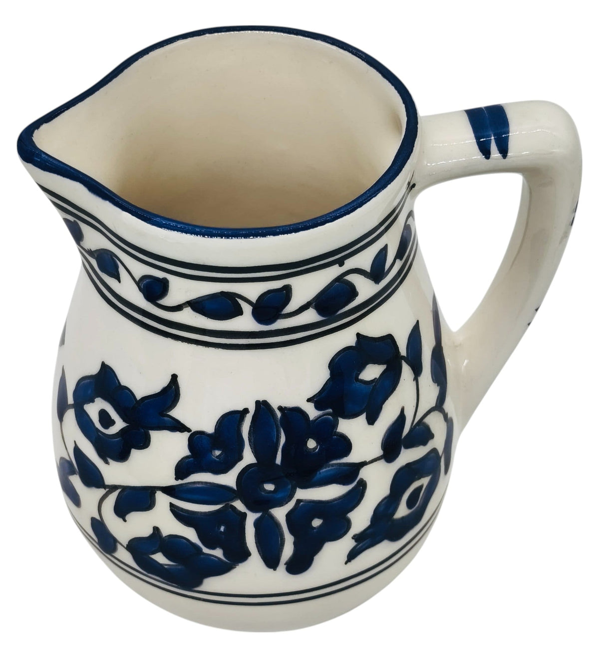 SLAMA Ceramic Jug 17cm*10cm, Floral Blue - Al Kabayel Discount CentreSLAMA Ceramic Jug 17cm*10cm, Floral BlueJugsSLAMAAl Kabayel Discount Centre