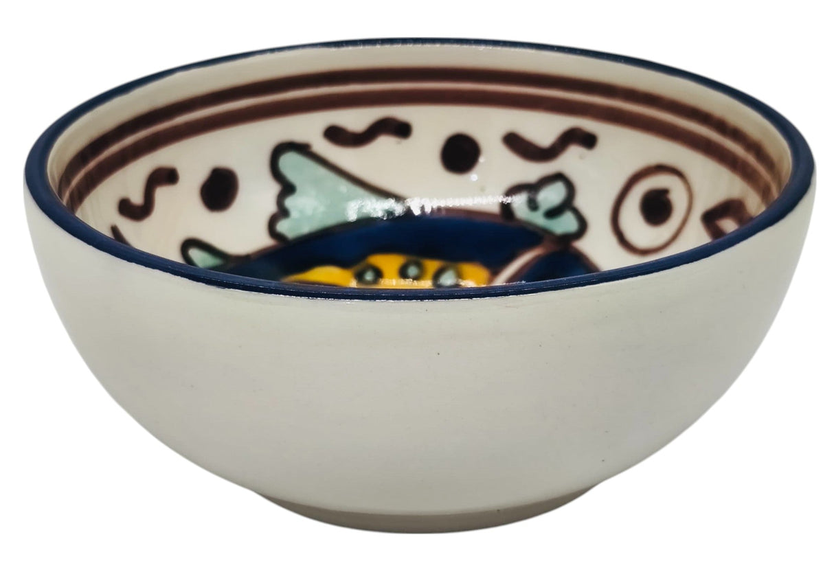 SLAMA Round Ceramic Bowl 13cm, Multicolour Fish Design - Al Kabayel Discount CentreSLAMA Round Ceramic Bowl 13cm, Multicolour Fish DesignBowlsSLAMAAl Kabayel Discount Centre