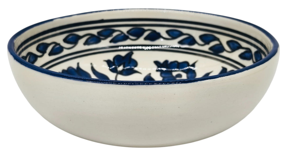 SLAMA Round Ceramic Bowl 19cm, Floral Blue - Al Kabayel Discount CentreSLAMA Round Ceramic Bowl 19cm, Floral BlueBowlsSLAMAAl Kabayel Discount Centre