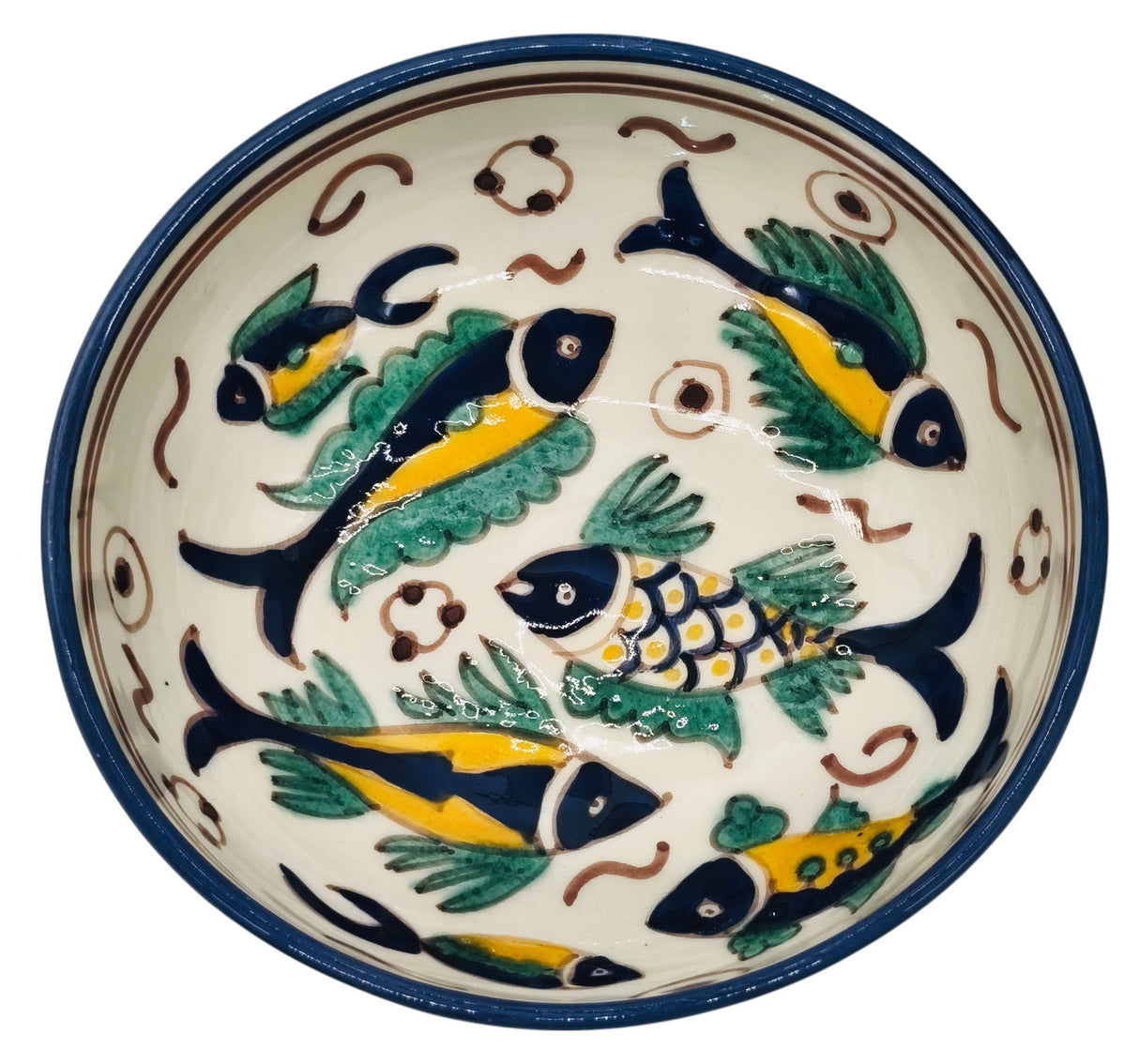 SLAMA Round Ceramic Bowl 19cm, Multicolour Fish Design - Al Kabayel Discount CentreSLAMA Round Ceramic Bowl 19cm, Multicolour Fish DesignBowlsSLAMAAl Kabayel Discount Centre
