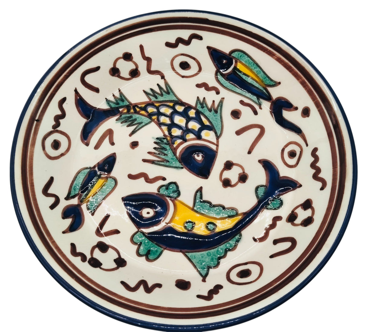 SLAMA Round Ceramic Plate 20cm, Multicolour Fish Design - Al Kabayel Discount CentreSLAMA Round Ceramic Plate 20cm, Multicolour Fish DesignPlatesSLAMAAl Kabayel Discount Centre
