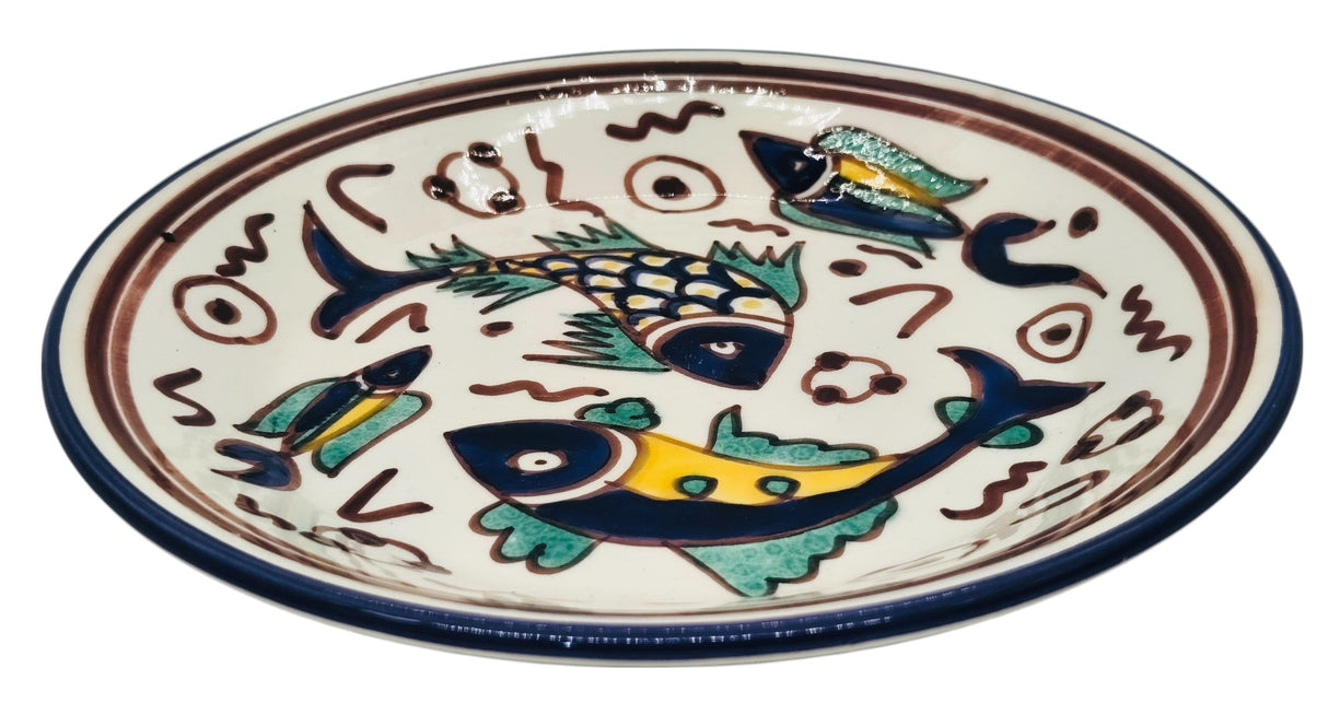SLAMA Round Ceramic Plate 20cm, Multicolour Fish Design - Al Kabayel Discount CentreSLAMA Round Ceramic Plate 20cm, Multicolour Fish DesignPlatesSLAMAAl Kabayel Discount Centre