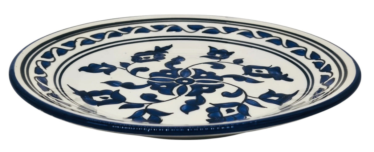 SLAMA Round Ceramic Plate 24cm, Floral Blue - Al Kabayel Discount CentreSLAMA Round Ceramic Plate 24cm, Floral BluePlatesSLAMAAl Kabayel Discount Centre