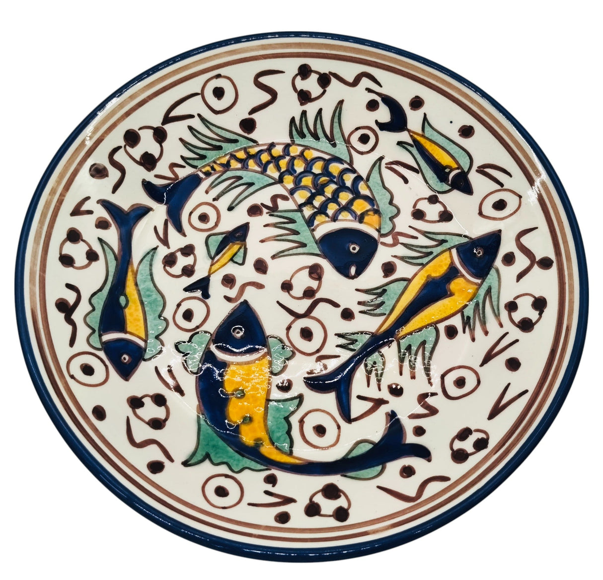 SLAMA Round Ceramic Plate 24cm, Multicolour Fish Design - Al Kabayel Discount CentreSLAMA Round Ceramic Plate 24cm, Multicolour Fish DesignPlatesSLAMAAl Kabayel Discount Centre