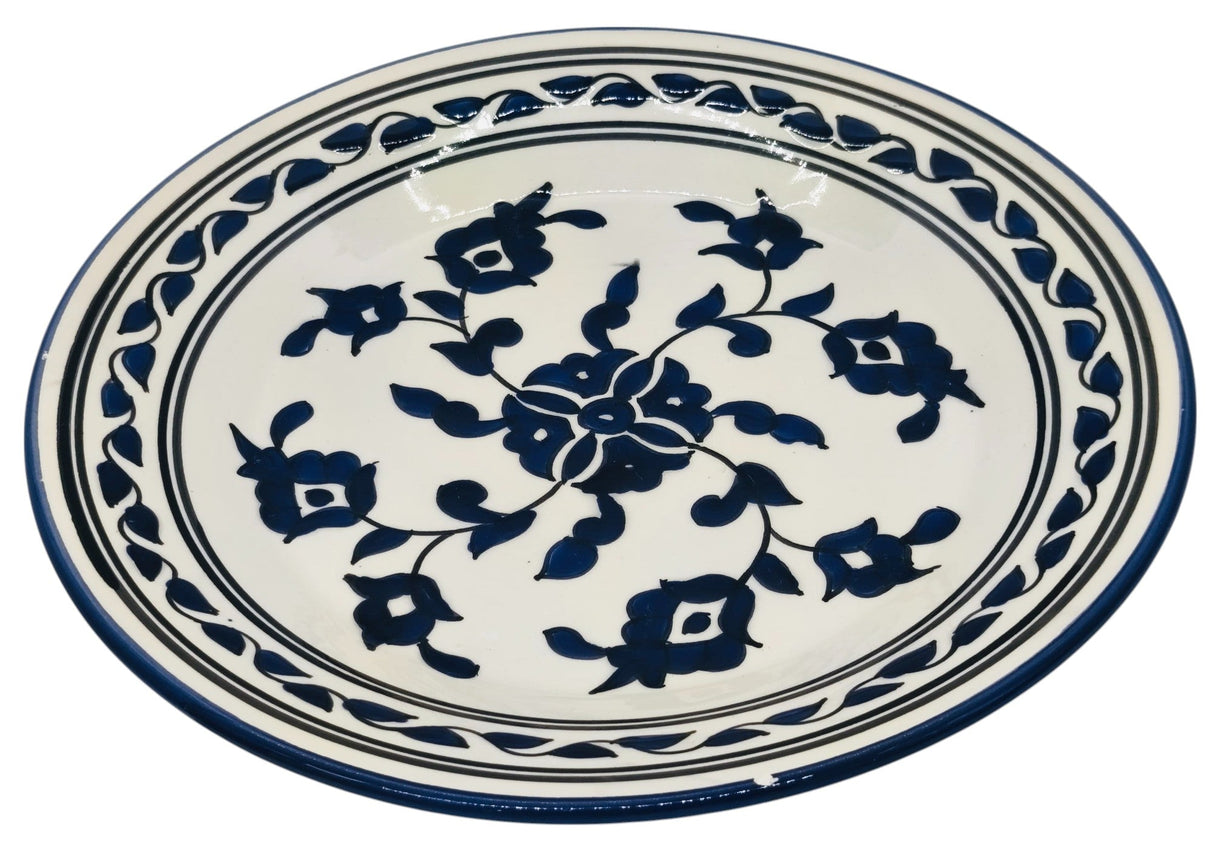SLAMA Round Ceramic Plate 28cm, Floral Blue - Al Kabayel Discount CentreSLAMA Round Ceramic Plate 28cm, Floral BluePlatesSLAMAAl Kabayel Discount Centre