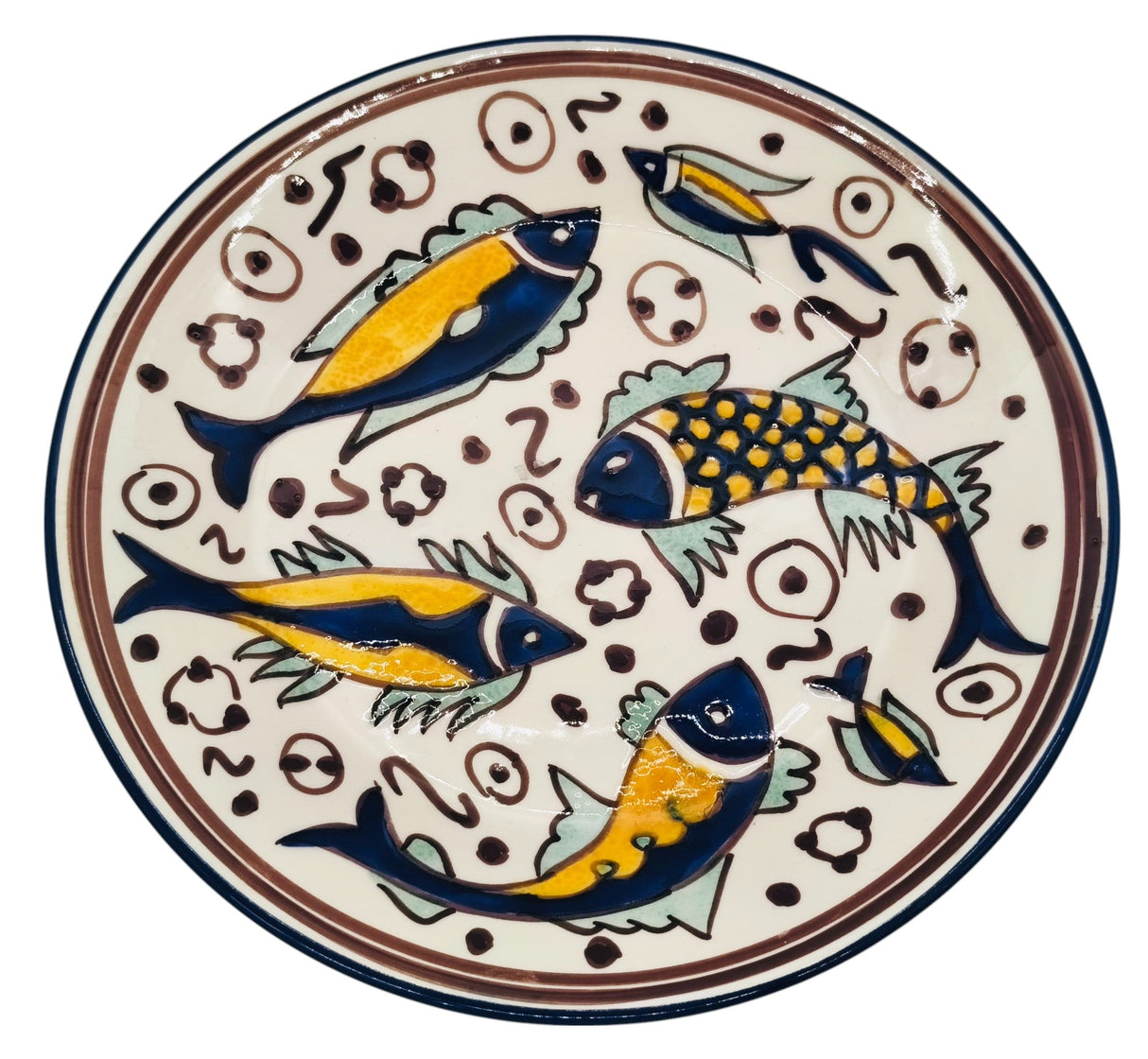SLAMA Round Ceramic Plate 28cm, Multicolour Fish Design - Al Kabayel Discount CentreSLAMA Round Ceramic Plate 28cm, Multicolour Fish DesignPlatesSLAMAAl Kabayel Discount Centre
